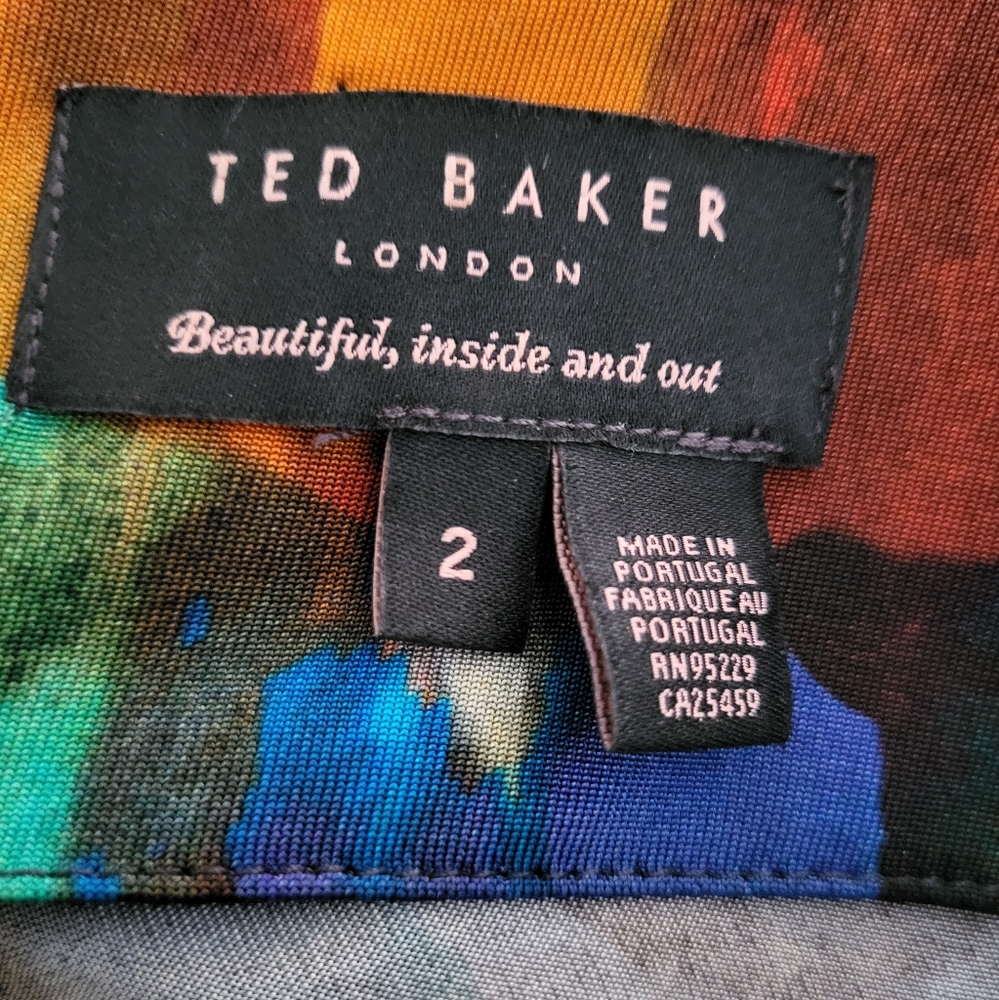 9B. Ted Baker London Pennii Ruched Pencil Dress - Size 2 - Picture 6 of 8